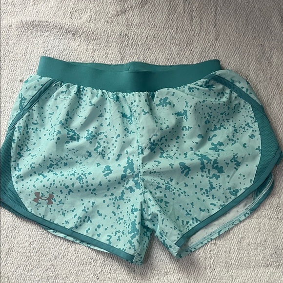 Under Armour Aqua Speckled Athletic Shorts - Picture 1 of 5